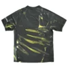 Dynamic Marble Pattern Sports Jersey High-quality sports jersey with a striking black and yellow marble design for activewear.