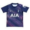 Football jersey with Tottenham Hotspur design and sponsor logo. Tottenham Hotspur football jersey with Nike and AIA sponsorship.