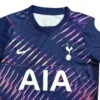 Tottenham Hotspur Football Jersey Tottenham Hotspur soccer jersey with dynamic purple and pink design, Nike logo, and club crest.