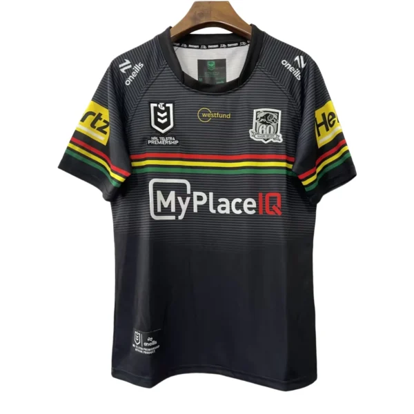 Sports jersey with team logos and sponsor branding for athletic performance and fan support. Athletic sports jersey featuring team logos, sponsor branding, and vibrant colors for sports enthusi.