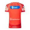 Sports jersey with sponsor logos and team branding for optimal athletic performance and team spirit. Sports jersey with sponsor logos and team branding for optimal athletic performance and team spirit.