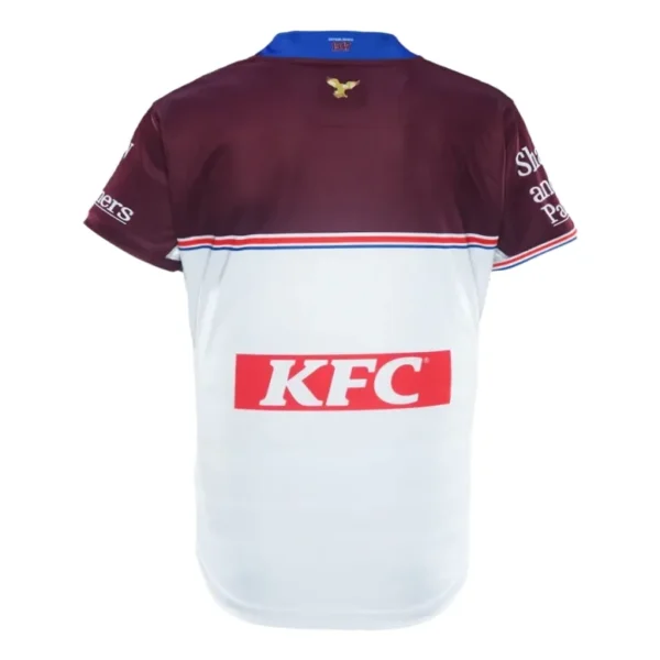 KFC branded sports jersey featuring maroon and white colors, perfect for activewear and sports fans.