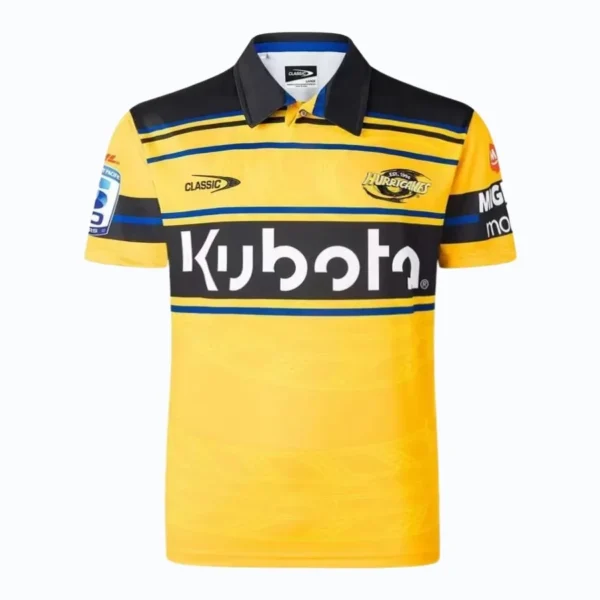 Kyiv Sports Club Football Jersey Yellow and black Kyiv Sports Club football jersey with sponsor logos and team crest.