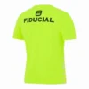 Fiducial logo sports t-shirt in bright neon yellow for activewear and training. Perfect for sports e.