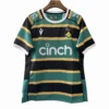 Northampton Saints Rugby Jersey Rugby jersey featuring Northampton Saints logo and sponsor CINCH, with green, black, and gold stripe.