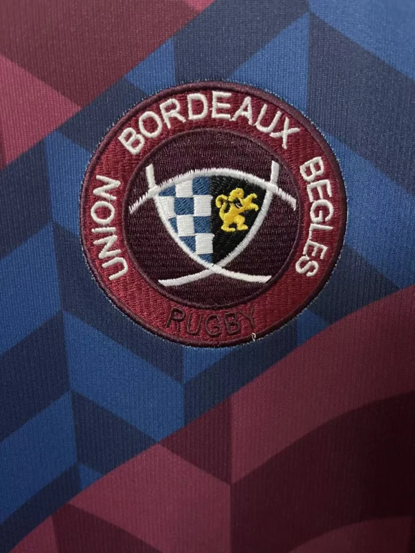 Bordeaux Begles Rugby Club Badge Bordeaux Begles Rugby badge embroidered on sports jersey fabric.