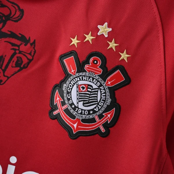 Retro 2011-2012 Corinthians Third Red Jersey