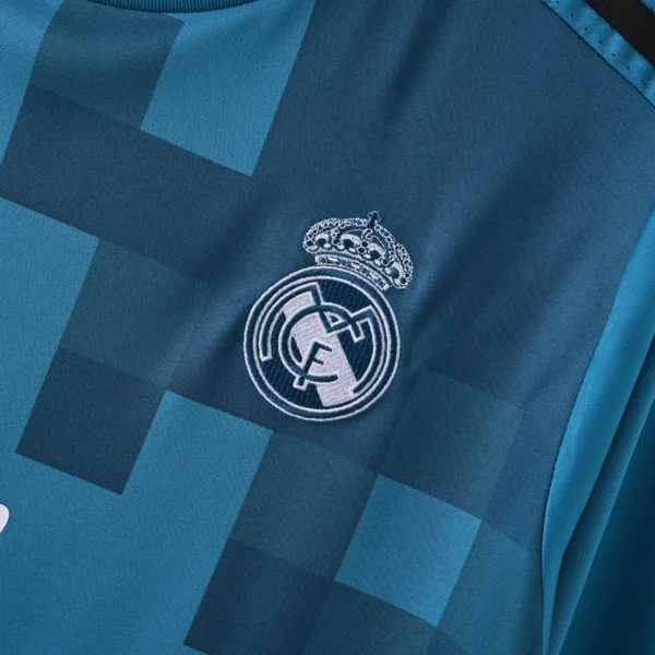 Retro Long Sleeve 2017-2018 Real Madrid Third Jersey