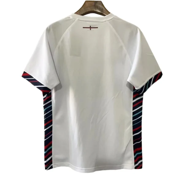 Sports Jersey with Striped Side Panels Sports jersey with striped side panels and lightweight fabric for athletic performance.